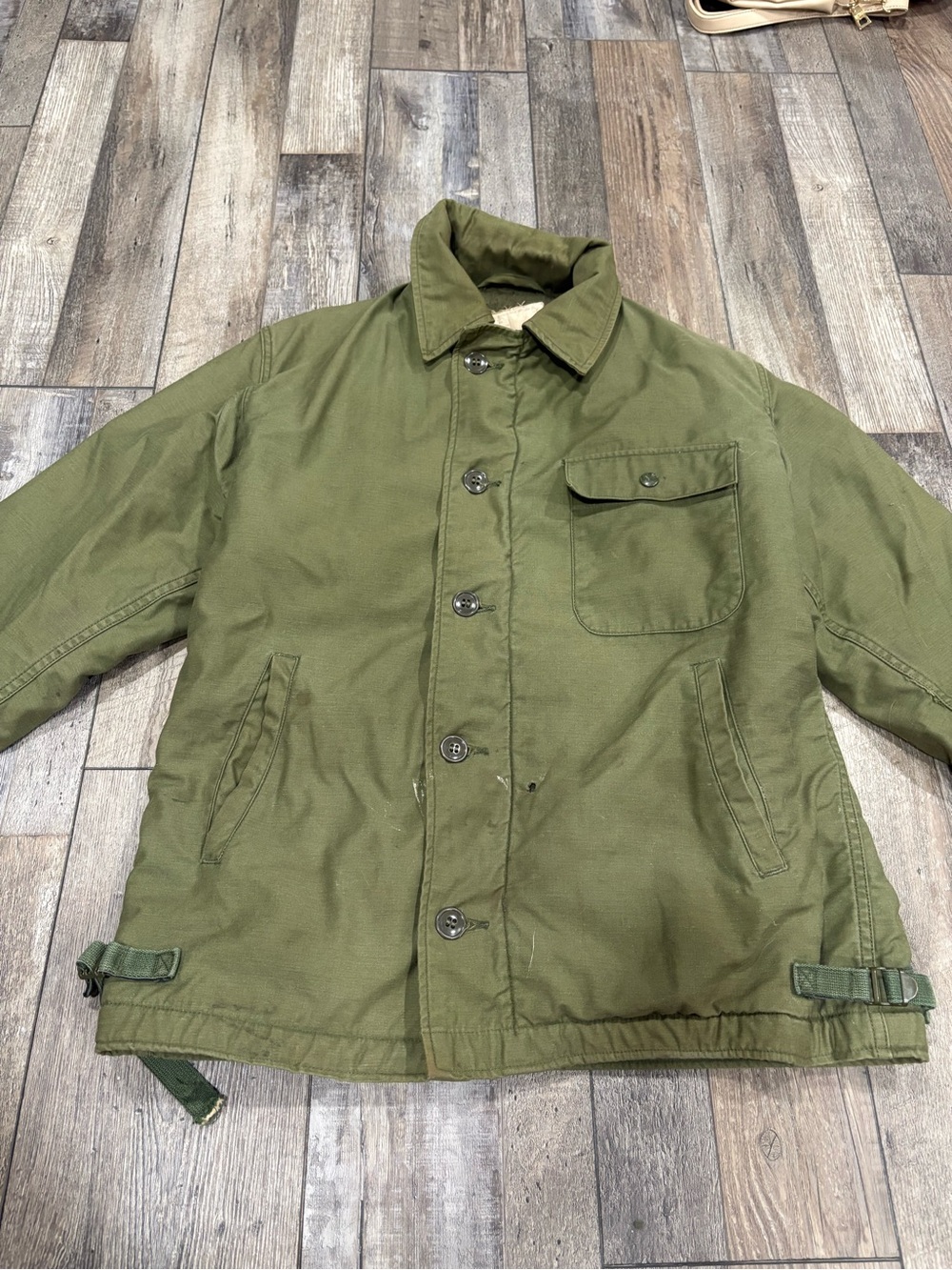 GENUINE Vintage U.S. Navy A-2 Cold Weather Deck Jacket - Vietnam Era